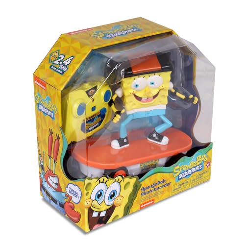 NKOK Spongebob 2.4GHz Skateboarder R/C Vehicle; Full Function 2.4 GHz Radio Control with Turbo Boost; Ages 6+ - Image 5