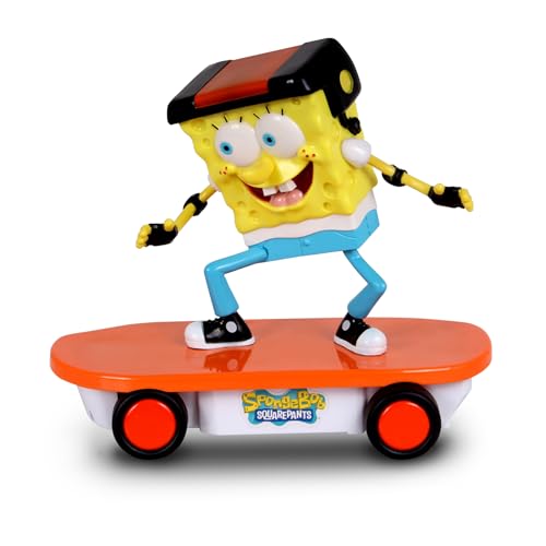 NKOK Spongebob 2.4GHz Skateboarder R/C Vehicle; Full Function 2.4 GHz Radio Control with Turbo Boost; Ages 6+ - Image 4