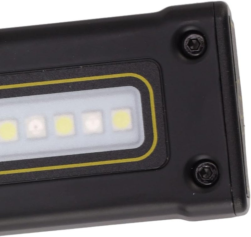 Magnetic Pocket Flashlight High Brightness Portable Flat Light For Outdoor Camping Black - Image 5