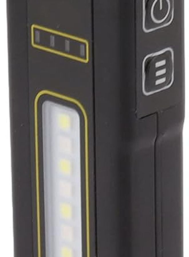 Magnetic Pocket Flashlight High Brightness Portable Flat Light For Outdoor Camping Black - Image 1