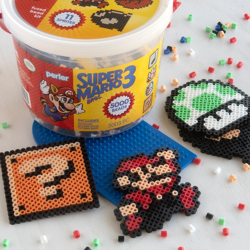 Perler Craft Bead Bucket Activity Kit, 5003 pcs, Super Mario Brothers - 80-42947 - Image 4