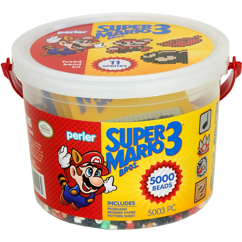 Perler Craft Bead Bucket Activity Kit, 5003 pcs, Super Mario Brothers - 80-42947 - Image 1