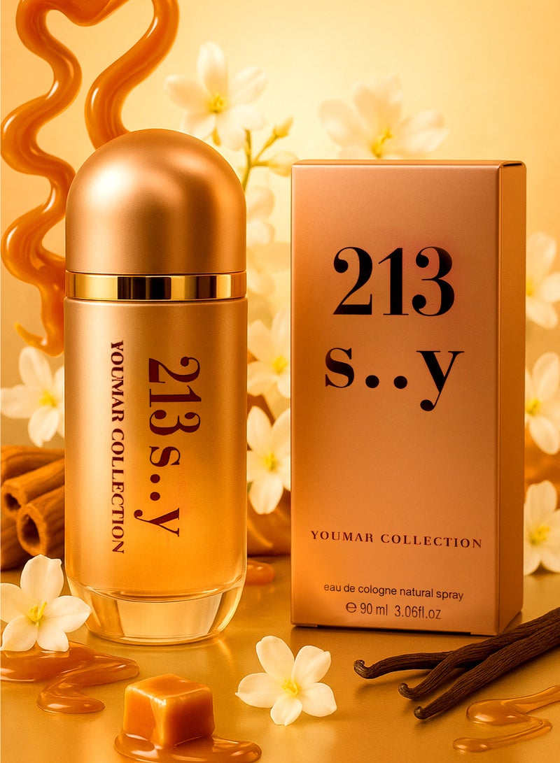 YOUMAR Luxury Perfume for Women Youmar Collection No. 213 90ml | Long Lasting Womens Perfume with Sweet, Vanilla & Musky Floral Blend Notes | Elegant Everyday Fragrance - Image 1