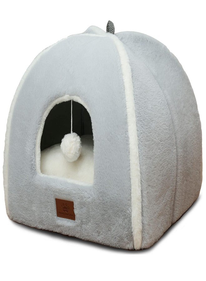 WINDRACING Cat Bed for Indoor Cats - Cat Cave Bed Cat House Cat Tent with Removable Washable Cushioned Pillow, Soft and Self Warming Kitten beds,Cat Beds & Furniture,for Small and Medium Pet Bed. - Image 1