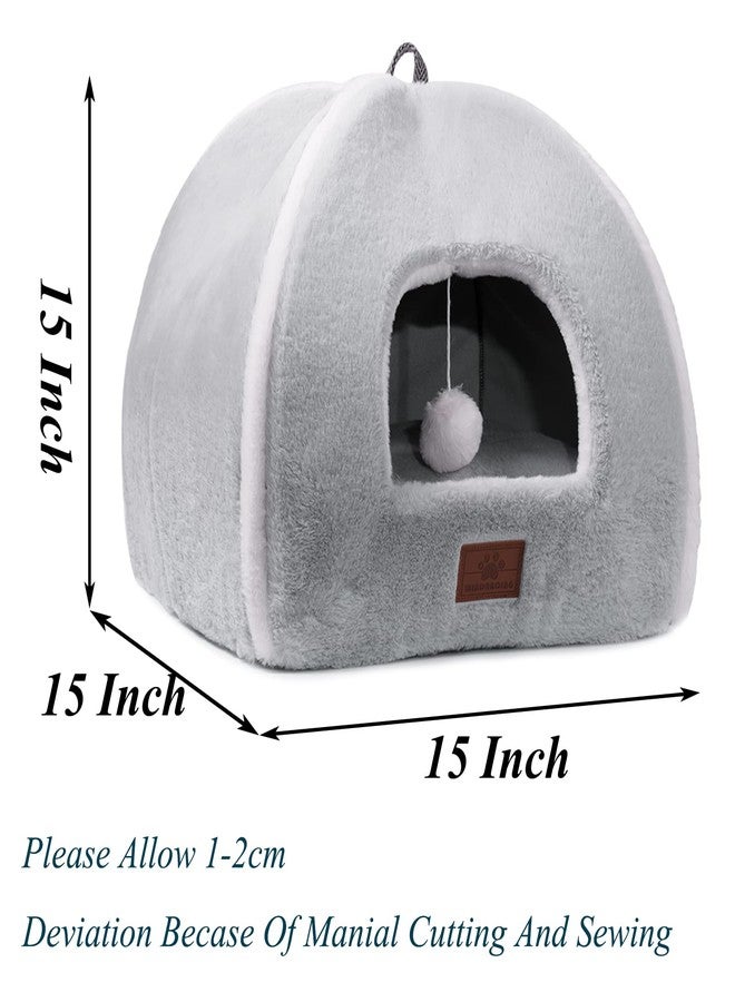 WINDRACING Cat Bed for Indoor Cats - Cat Cave Bed Cat House Cat Tent with Removable Washable Cushioned Pillow, Soft and Self Warming Kitten beds,Cat Beds & Furniture,for Small and Medium Pet Bed. - Image 4