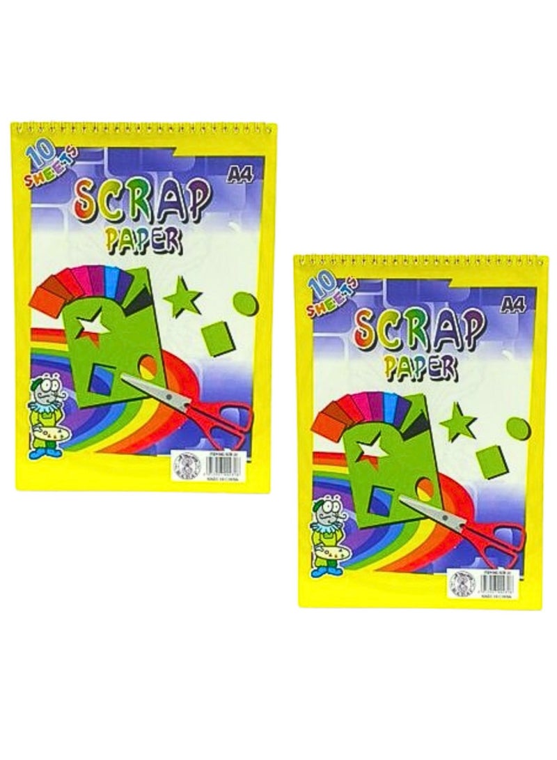 Sadaf 10-Sheet A4 Size Spiral Scrap Paper Book - Image 2