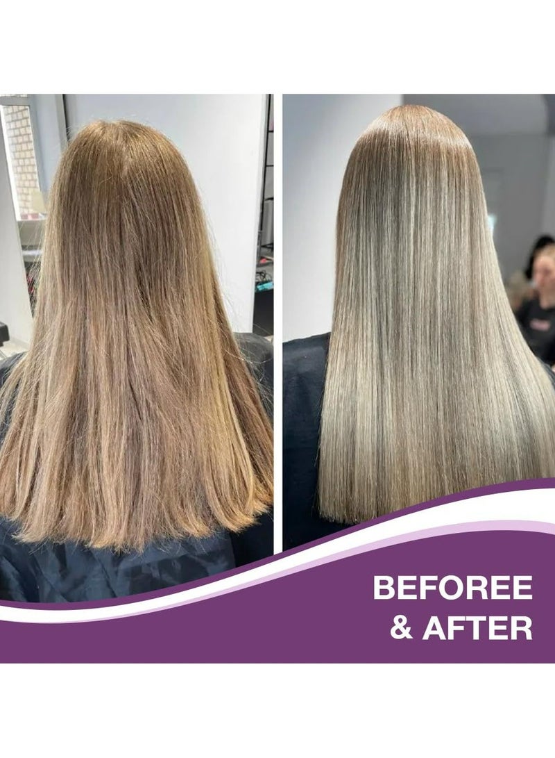 Karseell maca power Purple Hair Mask 500ml Professional Neutralizes Brass & Yellow Tones For Blonde Silver Gray Highlighted Hair - Image 5