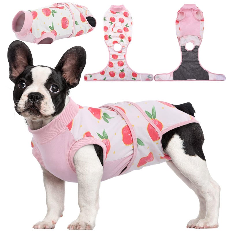 Kuoser Recovery Suit for Dogs Cats After Surgery, Professional Pet Recovery Shirt Dog Abdominal Wounds Bandages, Substitute E-Collar & Cone,Prevent Licking Dog Onesies Pet Surgery Recovery Suit - Image 1
