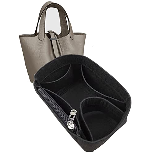 Lckaey Purse Organizer for picotin 18 strap picotin 26 gm bag insert 1098black -L - Image 1