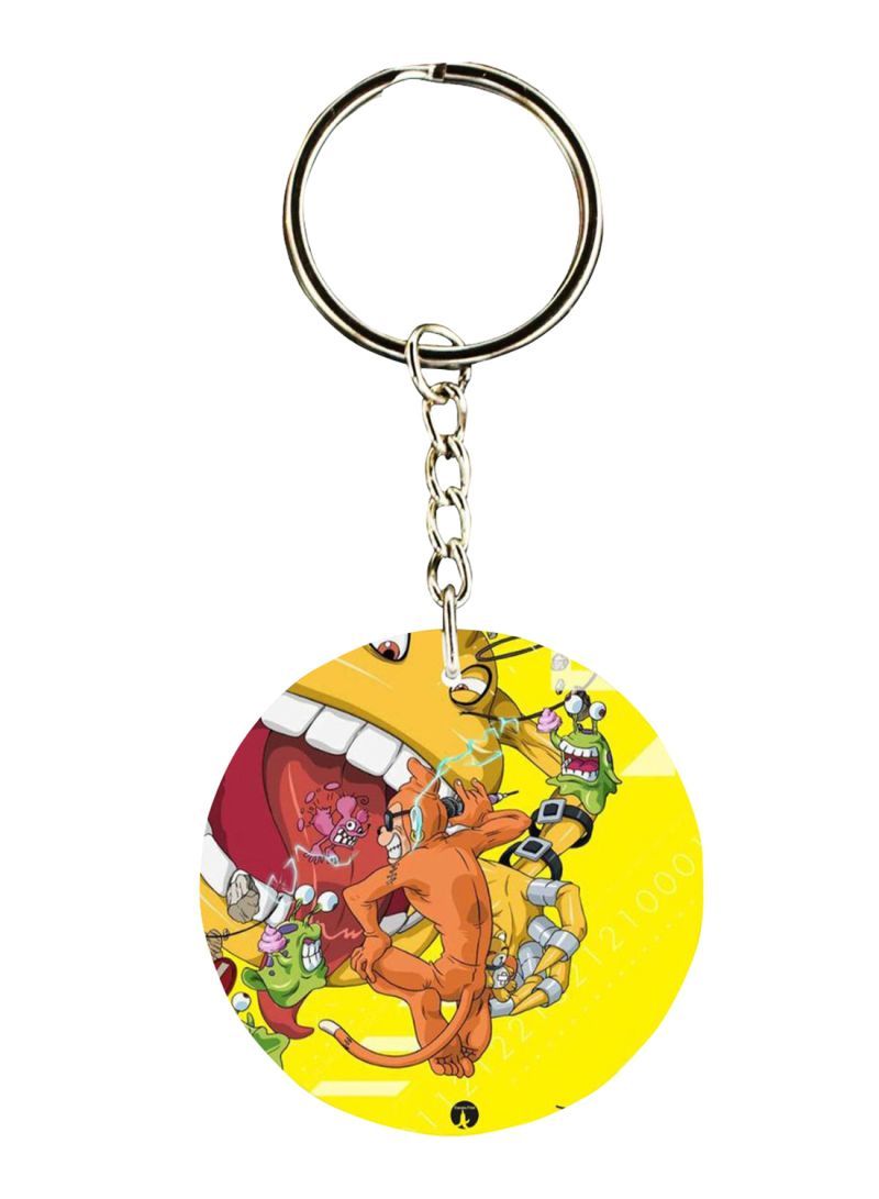 RKN Anime Digimon Printed Keychain