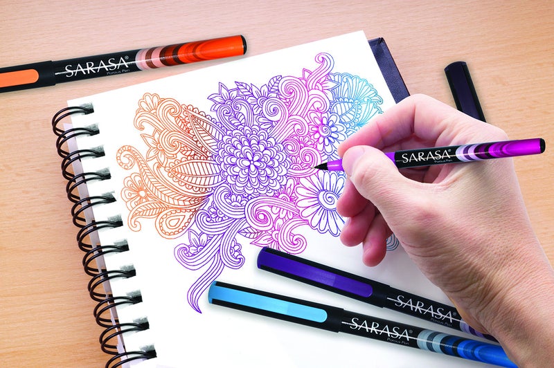 Zebra Pen Zebra Sarasa Fineliner Pen 0.8mm, Violet (66180) - Image 4