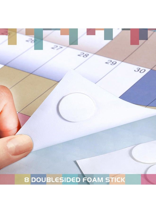 MaaIbok تقويم حائط سنوي 2025-2026 - تقويم حائط سنوي 2025-2026، يوليو 2025 - يونيو 2026، 23.1" × 34.6" (مفتوح)، تقويم حائط بتواريخ يوليان، ورق سميك، ملصقات دائرية مزدوجة الجوانب، تقويم كبير - Image 5