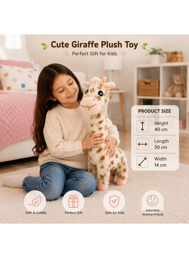 Cute Giraffe Character Plush Doll 40Cm Soft Plush Toy For Kids And Playtime - Image 1