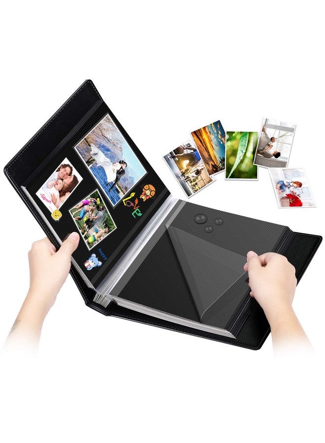 1DOT2 Self-Adhesive Photo Album, 60 Black Pages Self-Stick Page Diy Anniversary Travel Memory Book, Leather Cover, Magnetic Scrapbook Family Album For Christmas, Birthday, Valentine’S Day Gifts - Image 1