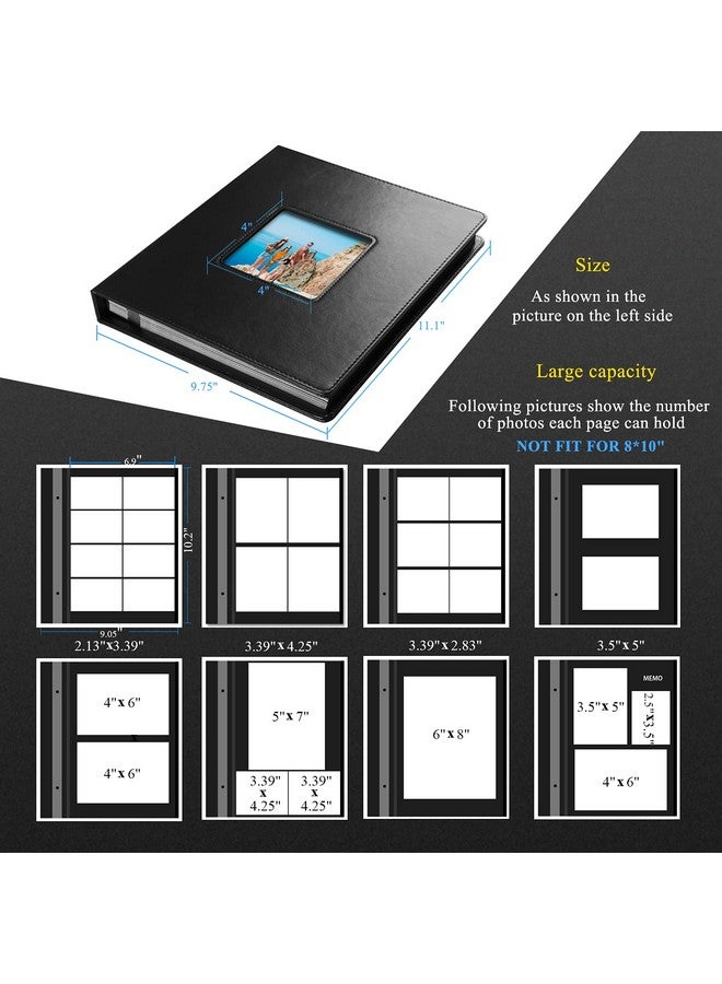 1DOT2 Self-Adhesive Photo Album, 60 Black Pages Self-Stick Page Diy Anniversary Travel Memory Book, Leather Cover, Magnetic Scrapbook Family Album For Christmas, Birthday, Valentine’S Day Gifts - Image 4