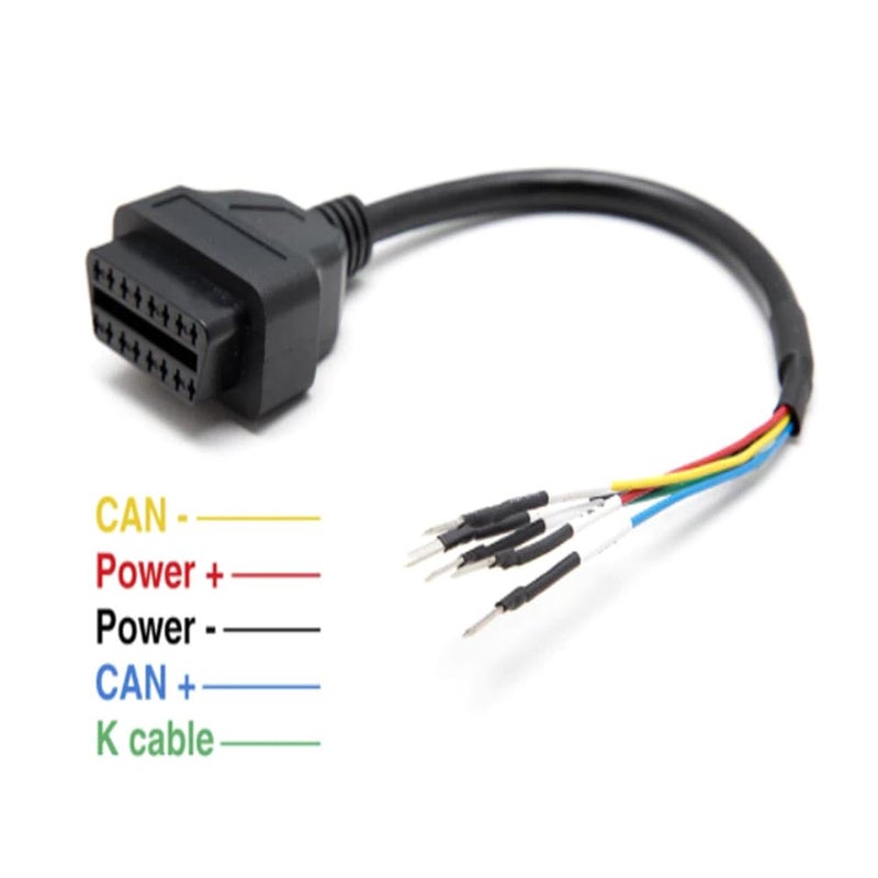 OBD2 Diagnostic Cable 16 Pin Female Connector K Line CAN Line Universal Car Tester - Image 5
