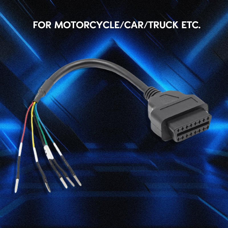 OBD2 Diagnostic Cable 16 Pin Female Connector K Line CAN Line Universal Car Tester - Image 4
