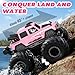 NQD Monster Truck Toys Waterproof 360Rotate 4x4 RC Truck Amphibious Remote Control Monster Trucks 24GHz All Terrain OffRoad Pickup Toy RC Car for Gifts for Boys Kids Age 6 7 8 9 10 11 12Pink - Image 4