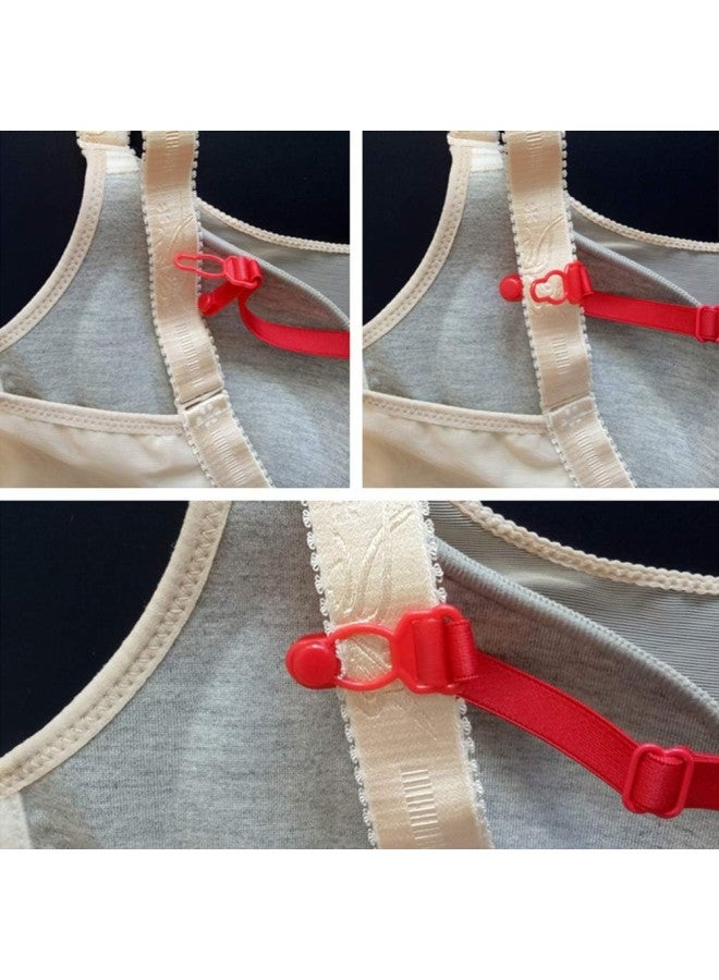 klarako Racerback Bra Clip 6pcs Elastic Bra Strap Holder Clip Adjustable Concealing Non Slip Bra Buckle Extender for Women Girls Ladies Bra Strap Holder - Image 4