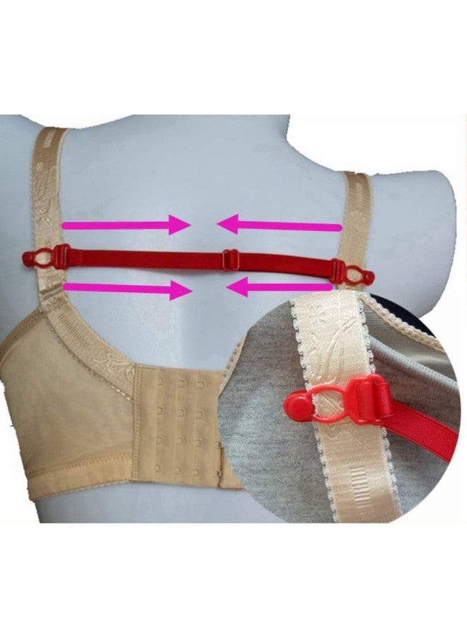 klarako Racerback Bra Clip 6pcs Elastic Bra Strap Holder Clip Adjustable Concealing Non Slip Bra Buckle Extender for Women Girls Ladies Bra Strap Holder - Image 3
