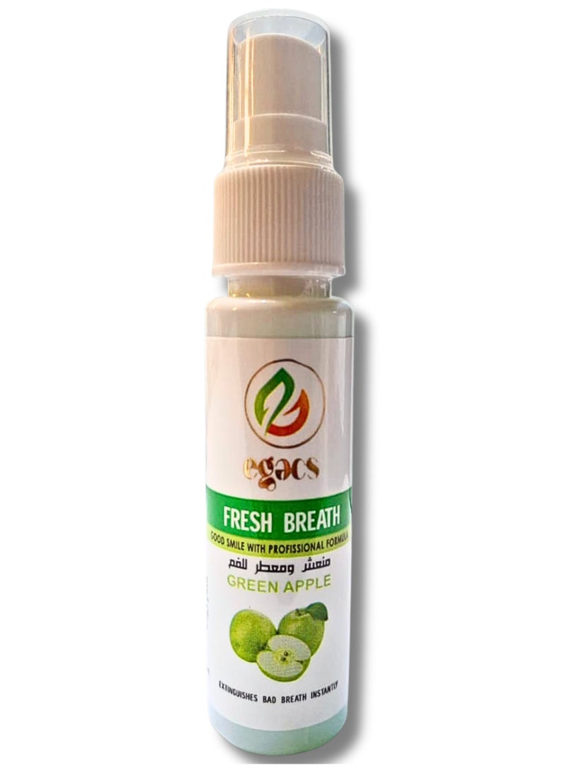 ايجاكس سبراى منعش لرائحة الفم بالتفاح الأخضر 30 مل - Image 1