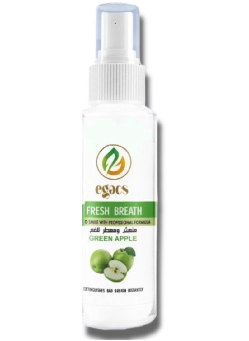 Egacs Cosmetics - Fresh Breath Spray with Green Apple Flavor 30ml - Image 1