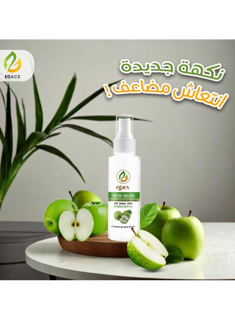 Egacs Cosmetics - Fresh Breath Spray with Green Apple Flavor 30ml - Image 1