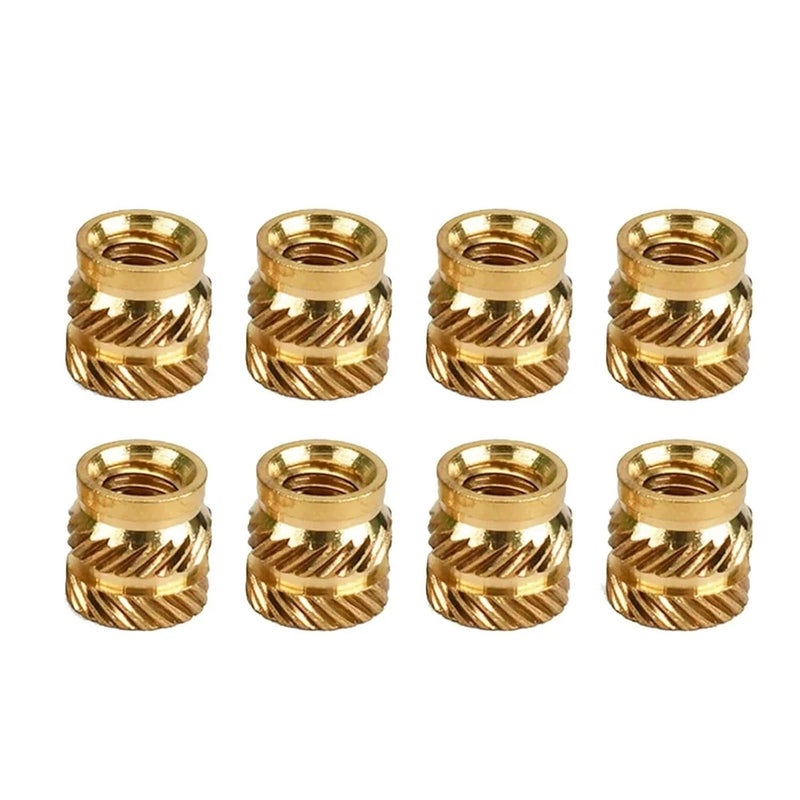 Brass Heat Insert Nut for 3D Printer Double Twilled Hot Melt Injection Threaded Inserts Nuts M1.6 M2 M2.5 M3 M4 M5 M6 M8 M10 for 3D Printing Parts(Length 12mm,M2(OD3.2mm) 500Pcs) - Image 4