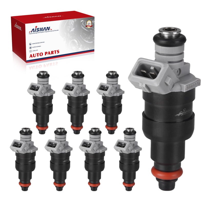AISHAN 8PCS Fuel Injectors 1 Hole Compatible with Dodge for Ram 1500 2500 3500 B1500 B2500 B3500 Dakota V8 52L 59L 1996 1997 1998 1999 2000 2001 2002 Replace FJ682 53030778 81211128 RL030778AB - Image 2