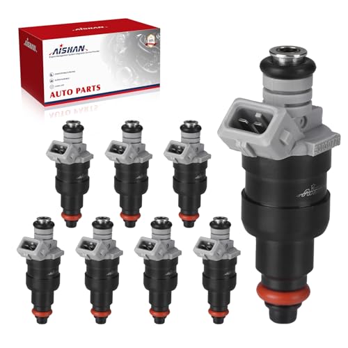 AISHAN 8PCS Fuel Injectors 1 Hole Compatible with Dodge for Ram 1500 2500 3500 B1500 B2500 B3500 Dakota V8 52L 59L 1996 1997 1998 1999 2000 2001 2002 Replace FJ682 53030778 81211128 RL030778AB - Image 1