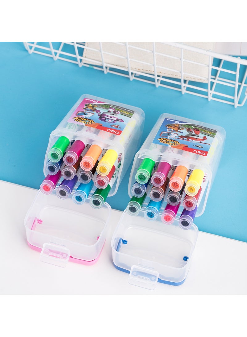 ديلي قلم لباد الطوابع EC10904 - مجموعة متنوعة من 12 لونًا - Image 2