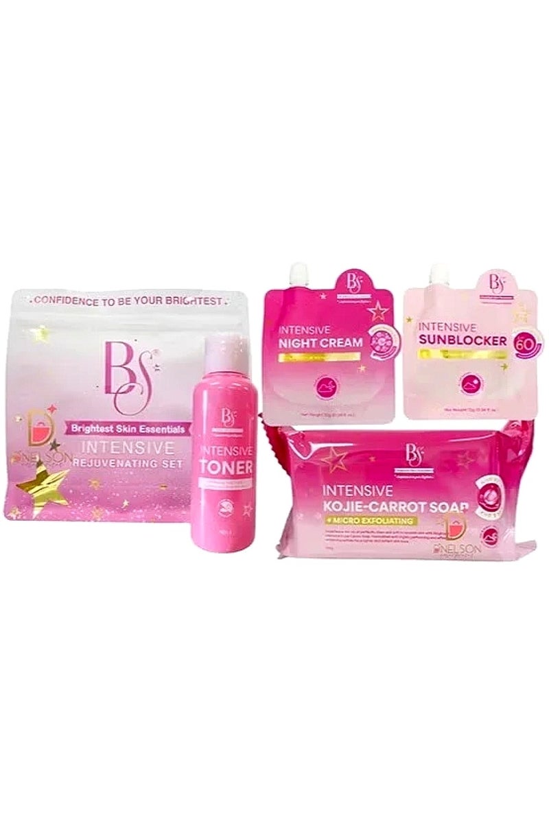 بي إس Brightest Skin Essentials Intensive Rejuvenating Set - Hydroquinone + Tretinoin - Exfoliate Whitening Glass Skin Renew - Image 2