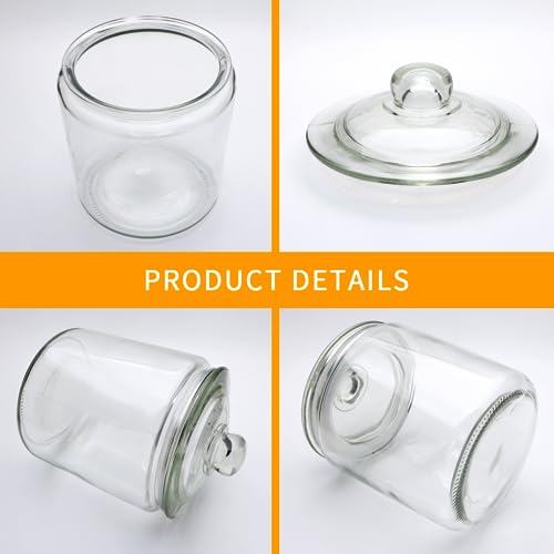Maredash 1 Gallon Glass Canister, Cookie Jar & Candy Jar with Airtight Lid, Large Food Storage Container for Buffet, Coffee & Flour, Laundry Room Storage & Pantry - Image 3
