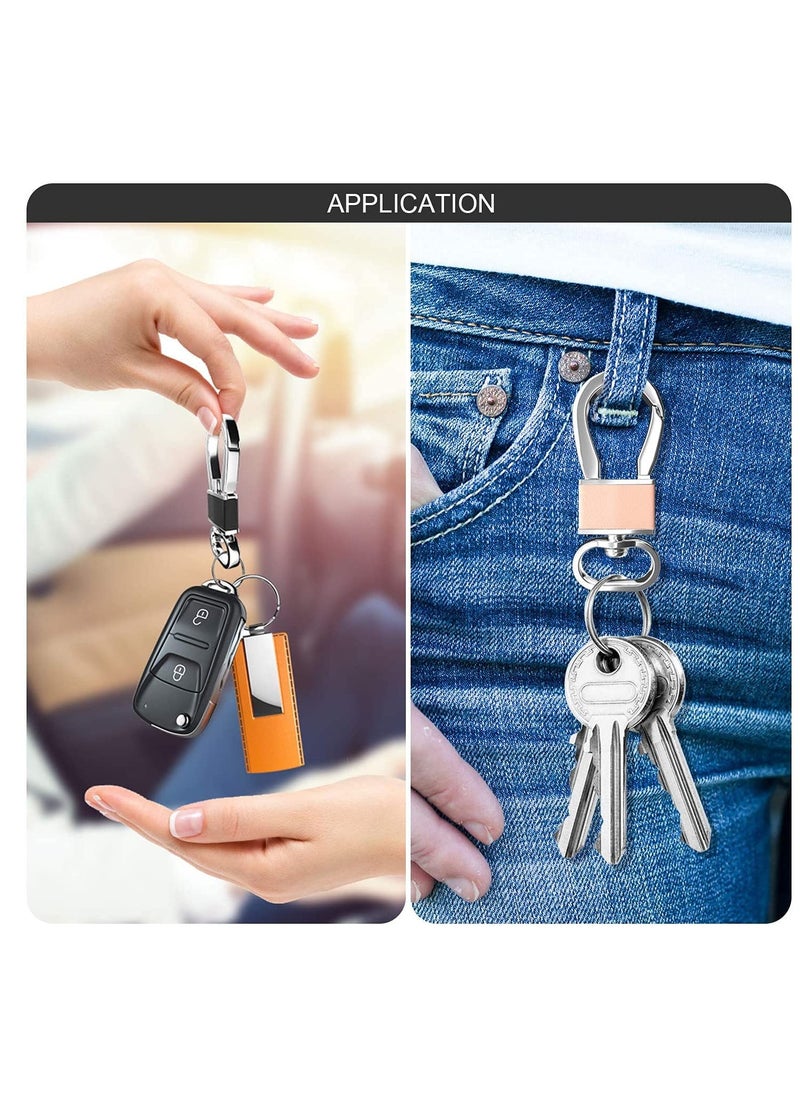 Excefore - 4 Pack Metal Carabiner Keychain Key Clip Hook, Key Rings Key Chain Ring Holder Organizer for Car Key Finder - Image 1