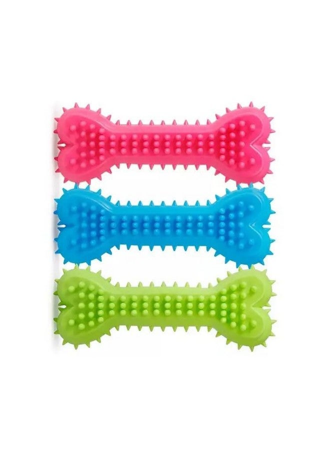 Pets Empire Puppy Teething Chew Toys For Small Dog, Puppy Teething Spike Bone Cute Rubber Toy Interactive Chewers Pack Of 2 (Color May Very) - Image 5