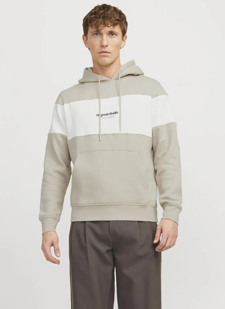 JACK & JONES Jorvesterbro Block Drawstring Hoodie