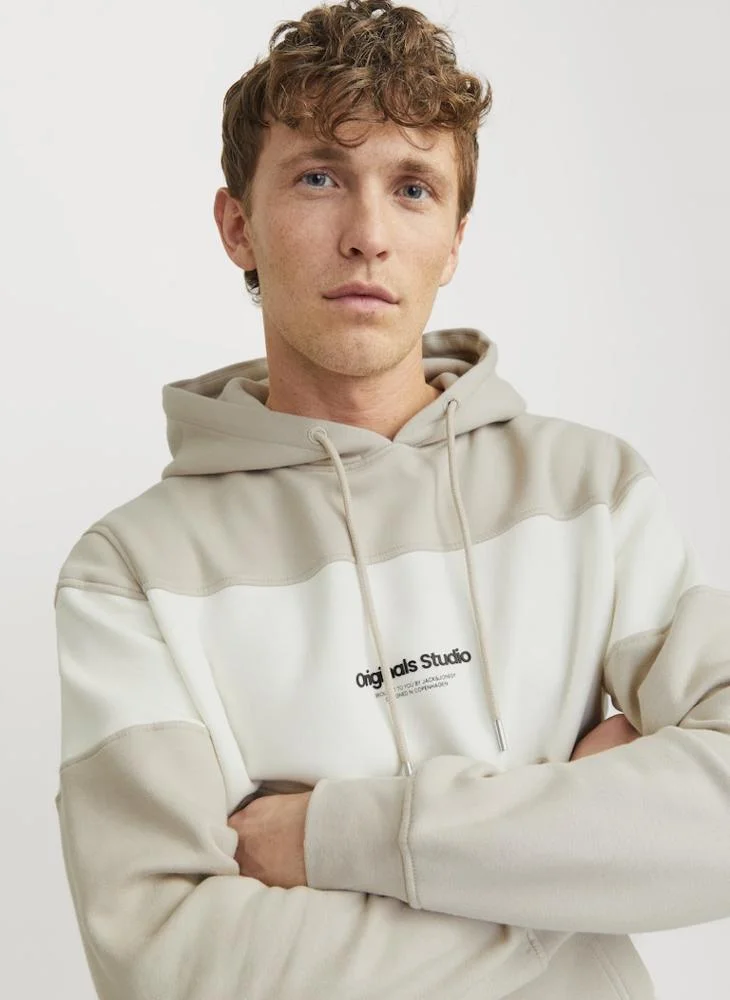 JACK & JONES Jorvesterbro Block Drawstring Hoodie