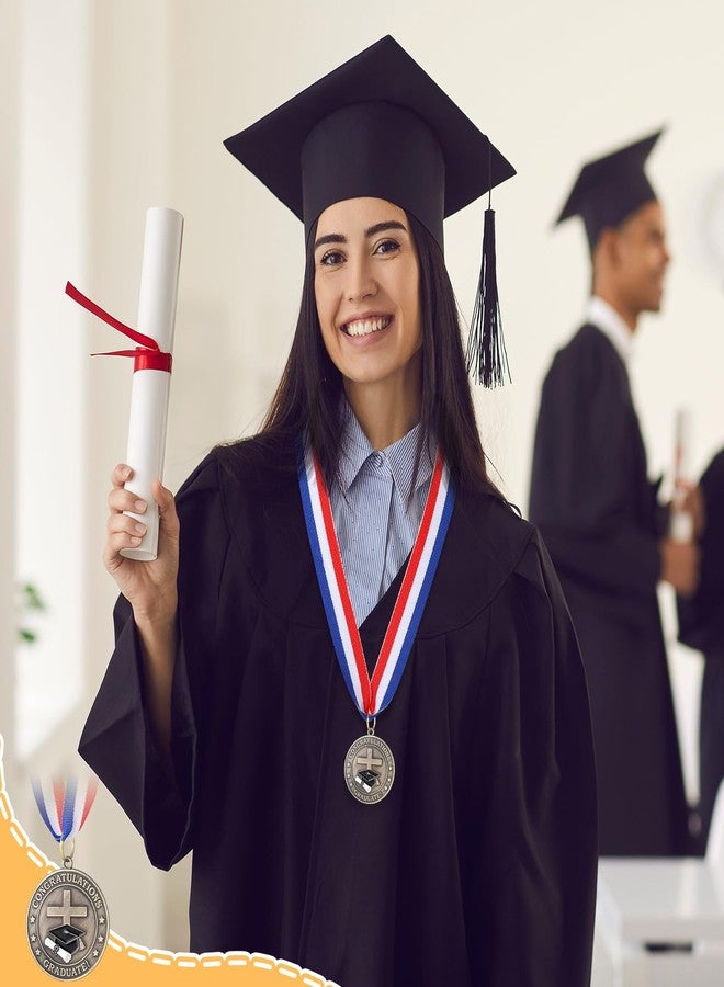 مجموعة لوتيري المكونة من 24 ميدالية تخرج مسيحية للممرضات والمعلمين والمحامين، مقاس 1.77 بوصة، مع نسخة من الكتاب المقدس الديني لعام 2026، وميداليات جوائز التخرج مع أشرطة، وكأس جائزة هدية لطلاب التخرج (خريجين مسيحيين). - Image 5