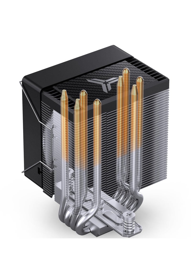 CR1400 EVO ARGB CPU Cooler, Silent Series Mini CPU Cooler, H130mm, Air Cooling Tower Radiator, 4 Copper Heatpipes for AMD AM4/AM5 heatsink, Intel LGA1700, 92mm ARGB Fan, Lighting Top - Image 4