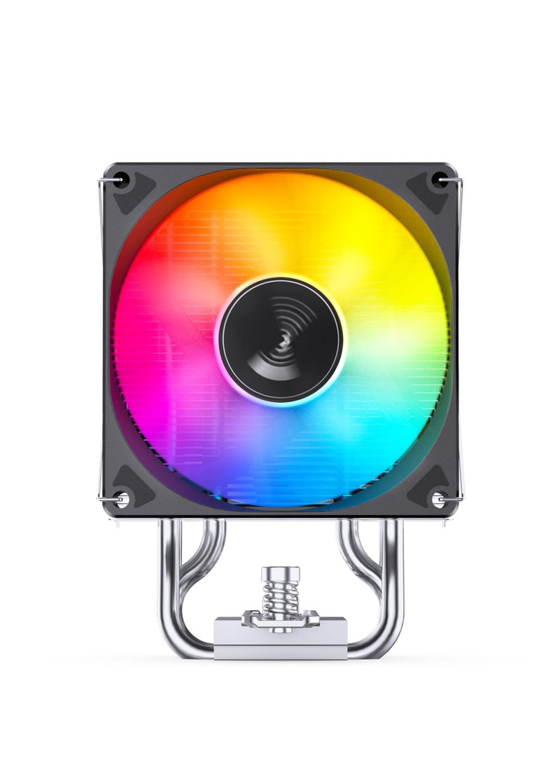 CR1400 EVO ARGB CPU Cooler, Silent Series Mini CPU Cooler, H130mm, Air Cooling Tower Radiator, 4 Copper Heatpipes for AMD AM4/AM5 heatsink, Intel LGA1700, 92mm ARGB Fan, Lighting Top - Image 2