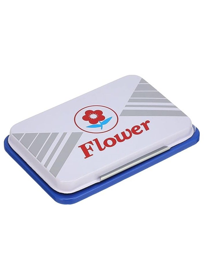 FLOWER Floral stamp, one piece, 5.5x9 cm - blue  - Image 1