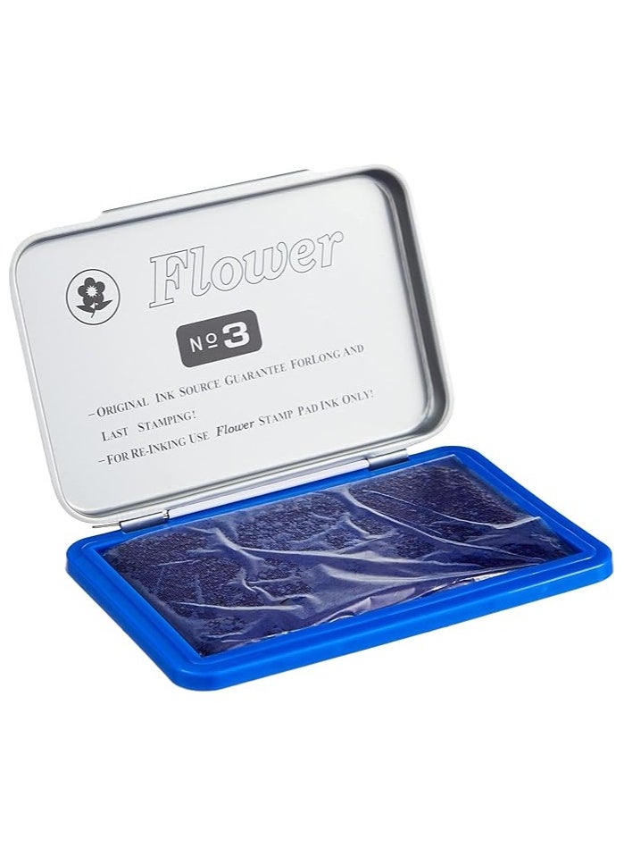 FLOWER Floral stamp, one piece, 5.5x9 cm - blue  - Image 2