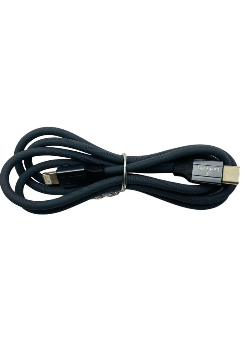 Lucky Sky - USB C to Lightning-Cable 1Meter Support Power Delivery Fast Charging USB C i Phone Charger Cable Compatible. - Image 1