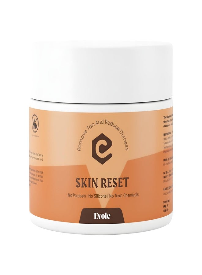 Evole Skin Reset De-Tan Cream for Men & Women - Advanced Sun Tan Removal & Brightening Formula with Kojic Acid & Niacinamide - Dark Spot Corrector for Radiant Glow, 100g - Image 1