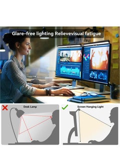 Joshberg Computer Monitor Light Bar with Touch Control USB LED Desk Lamp with 7 RGB Light Modes  - Image 5