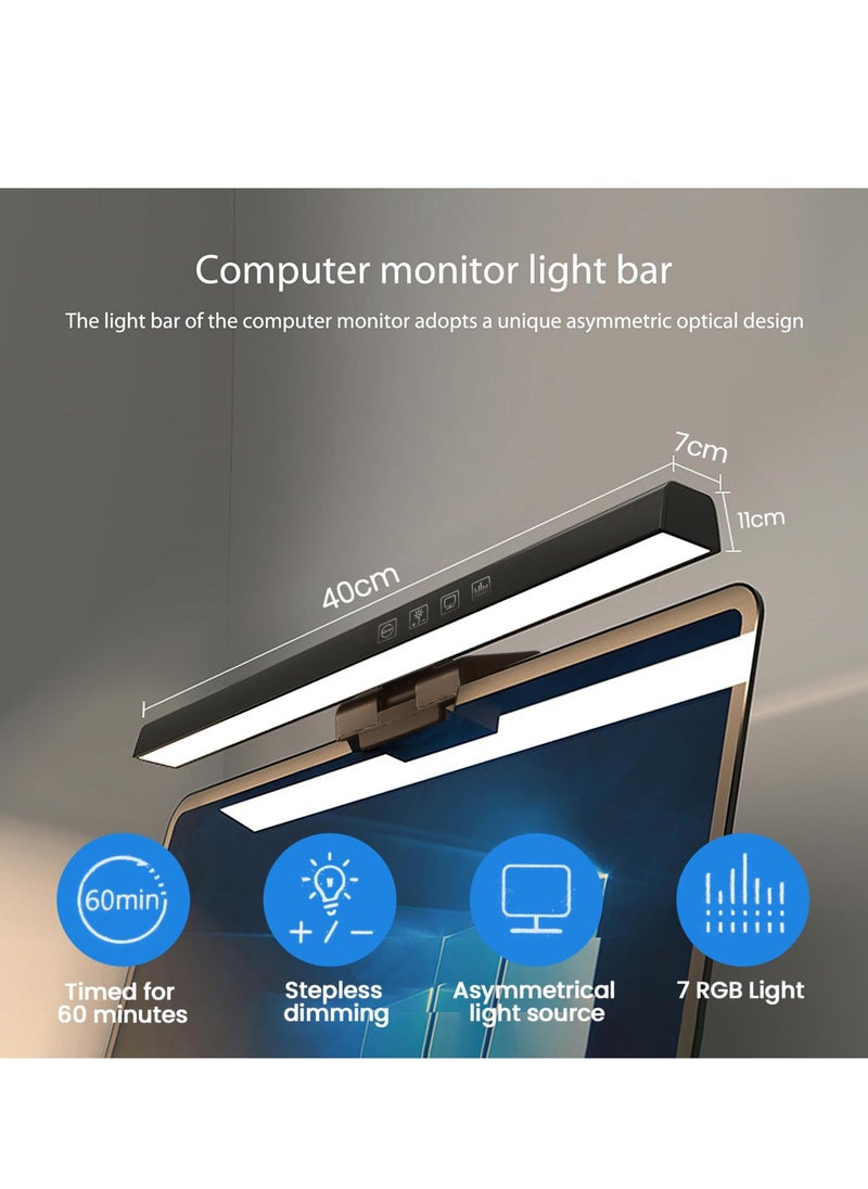 Computer Monitor Light Bar with Touch Control USB LED Desk Lamp with 7 RGB Light Modes