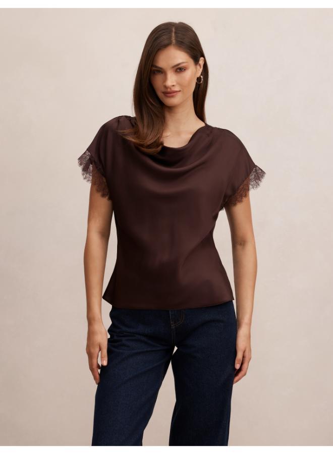 forever new Tate Lace Trim Top - Image 1