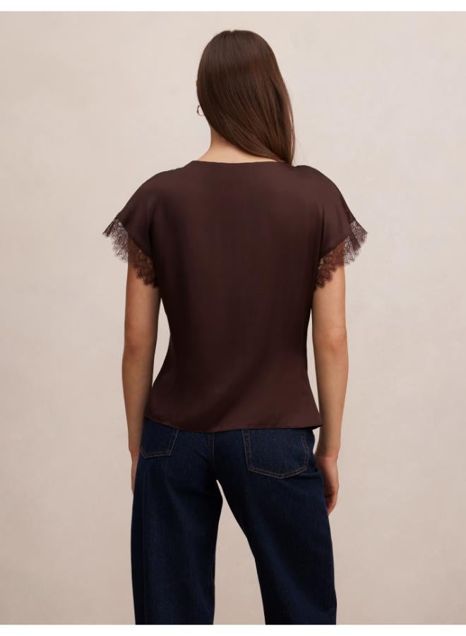 forever new Tate Lace Trim Top - Image 2