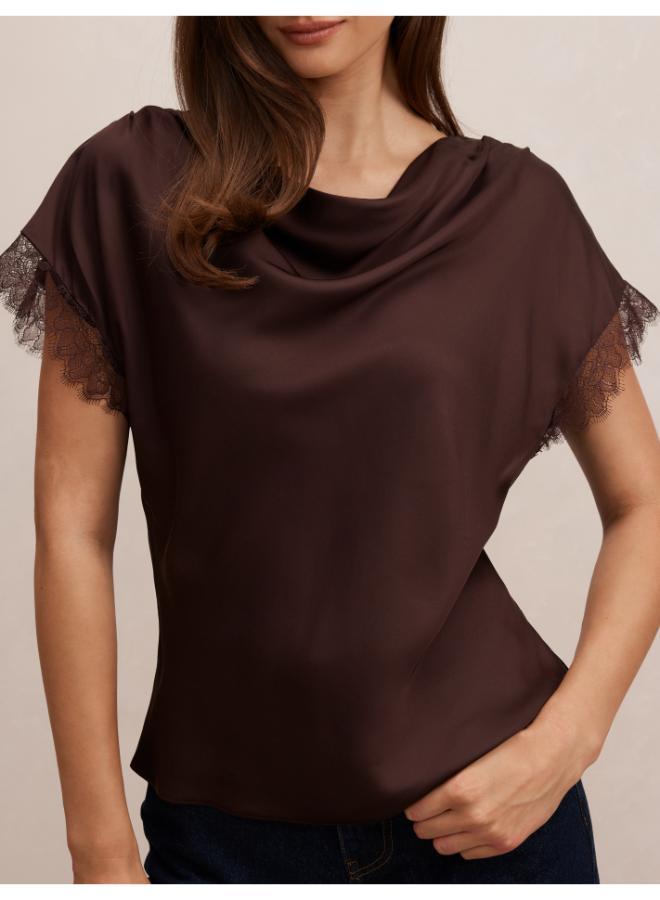 forever new Tate Lace Trim Top - Image 4