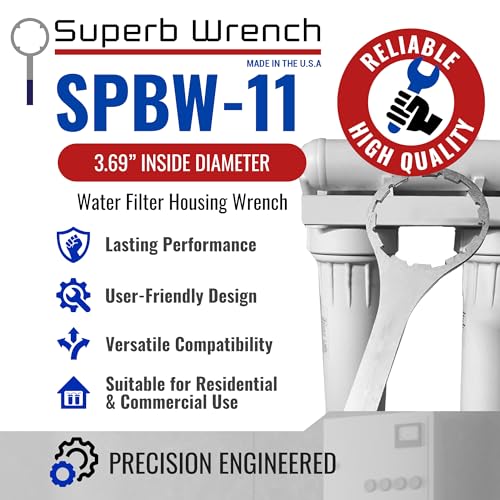 Superb Wrench SPBW-11 Water Filter Wrench, 3.69 In, Compatible with GE WX5X140 Water Filter Housing - Image 2